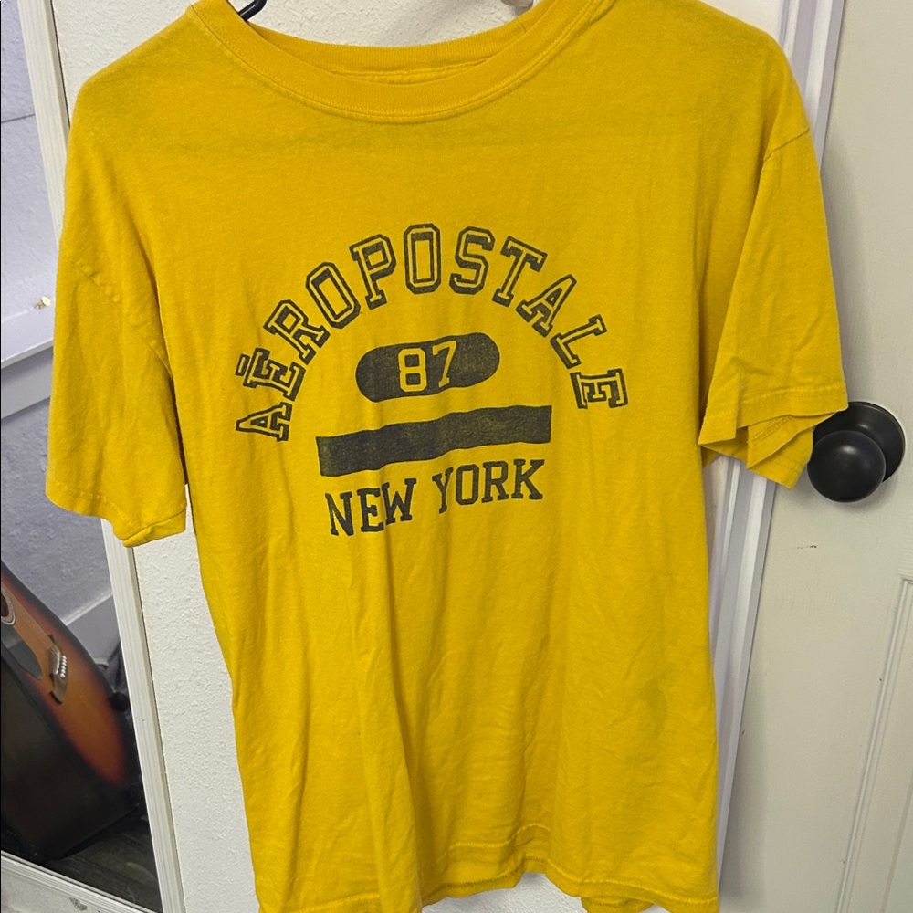 Aeropostale Mustard Graphic Tee